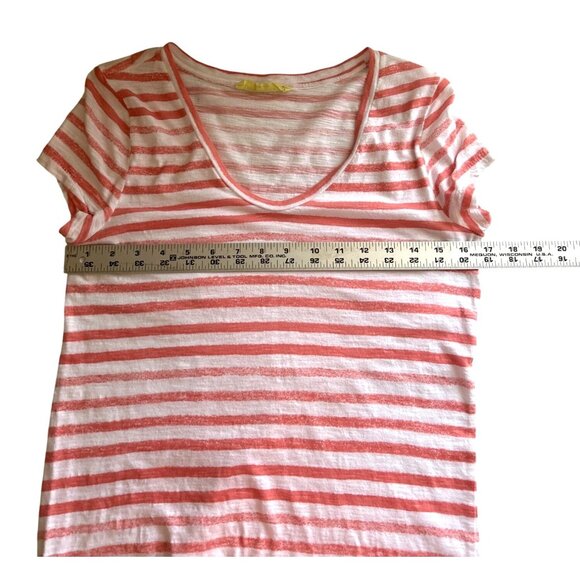 Bundle Of 2 Tees: Calvin Klein Performance Teal & Loft Sunwashed Striped Medium - Picture 10 of 11